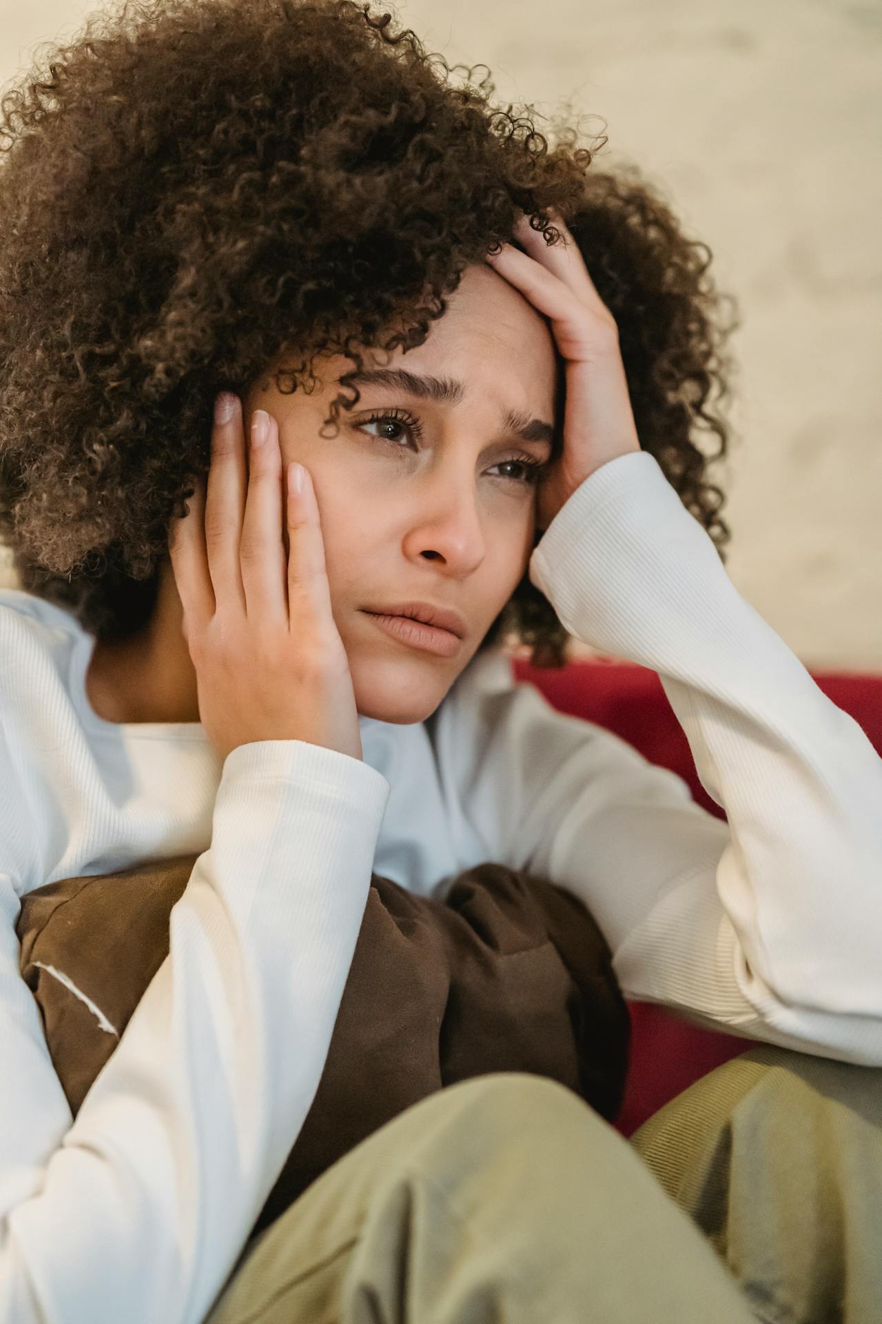 Woman with TMJ Fatigue